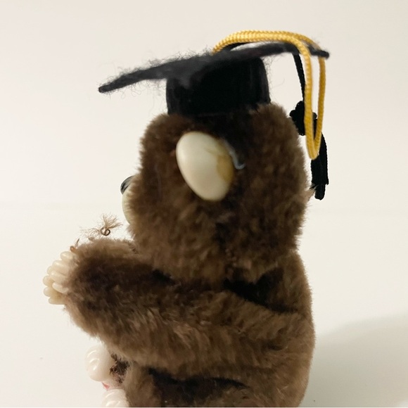 Vintage Graduation Teddy Bear Hugger Doll Figure - Picture 8 of 16